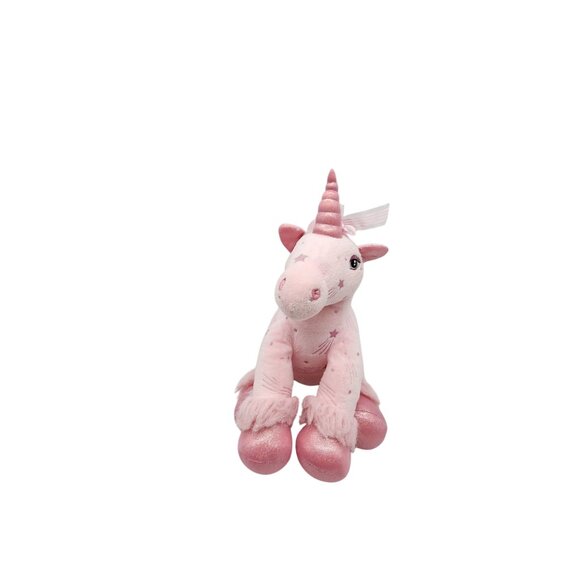 Build a Bear Unicorn Pink Plush Shooting Stars Limited Edition 17" Horse - Picture 1 of 4